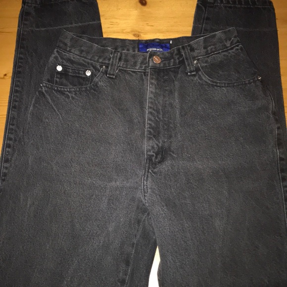 Sasson Jeans Denim - Sasson Vintage Jeans Black High Waist 8